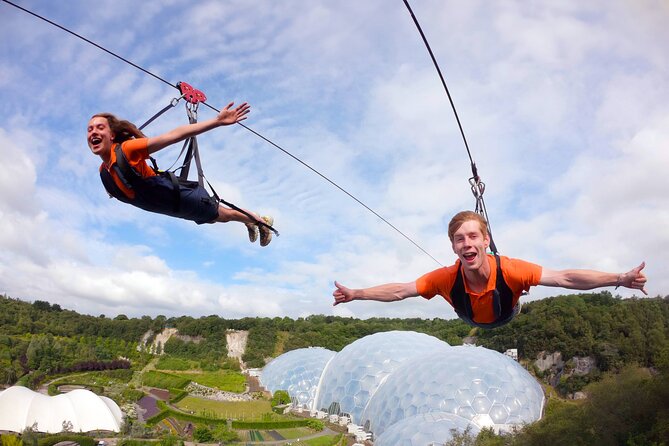 England’s Fastest Zipline at the Eden Project - The safety briefing and harness fitting