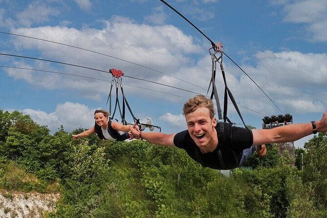 England's Longest Zipline in Kent - Climbing the Skywire tower