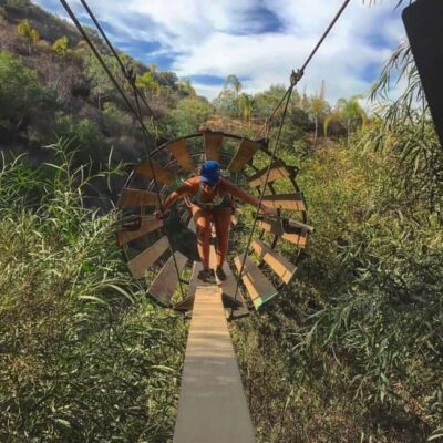 A thrilled family adventure of ziplines