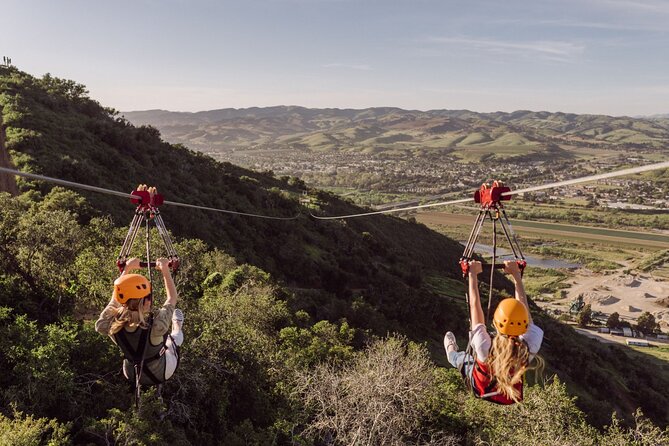Epic Zipline Tour near Santa Barbara - Three long, fast rides back toward the valley