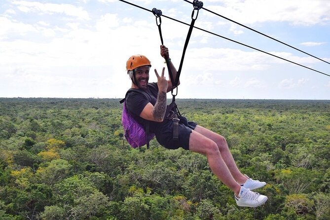 Exciting Day in Tulum Jungle: ATVs, Cenote, Zip lines, Rappel - A Mayan ceremony and pool stop