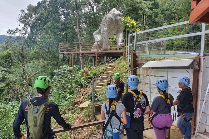 Extream Zipline @ Kingkong Smile and Dip in Hot Spring - Lunch and the switch from speed to hot water