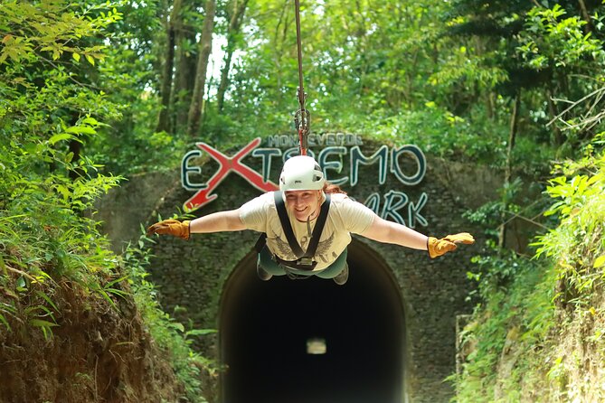 Extreme Zipline tour in Monteverde - The Tarzan swing and bungee jump