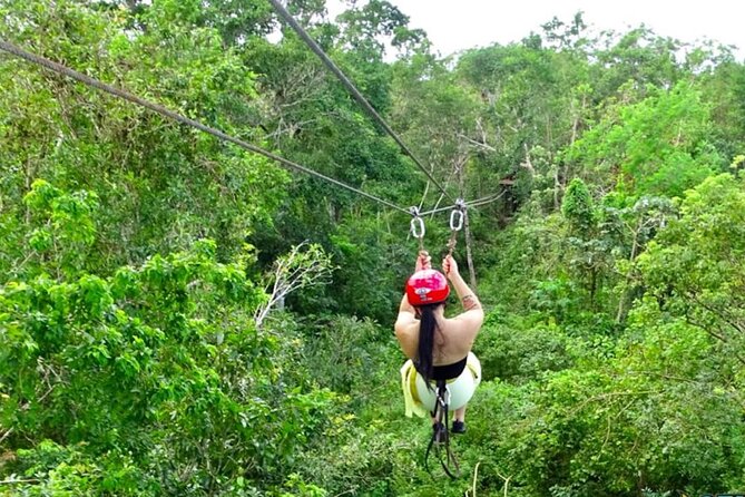 Family ATV Cenote Five Zip Lines Photos Taco Lunch Tequila Taste - What this Cancun day is really like
