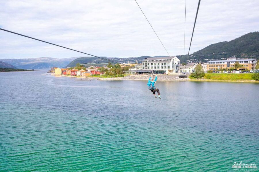 Feel the adrenaline in Mosjøen Zipline - Starting at Ytterøra 23 in Mosjøen