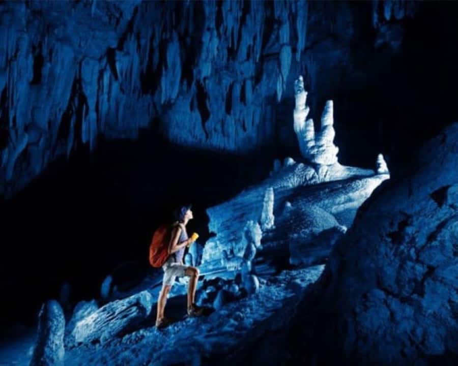 Fiji: Zipline Adventure and Cave Exploration - Reaching the first zipline above the rainforest