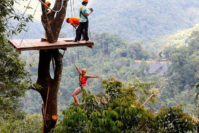 Flight of the Phoenix: Zipline Experience - Zipline A, Zipline B, and the high rope course