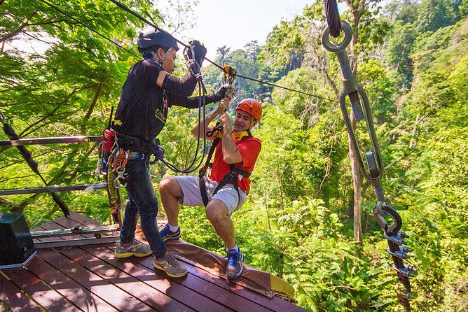 Flying Hanuman Ziplines 42 platform With Lunch - From the Phuket meeting point to the treetops
