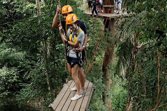 Flying Hanuman Ziplines 42 platform With Lunch - The forest walk gives the experience breathing room