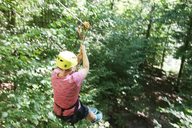 Fontanel Zipline Forest Adventure at Nashville North - The uphill walks are part of the tour