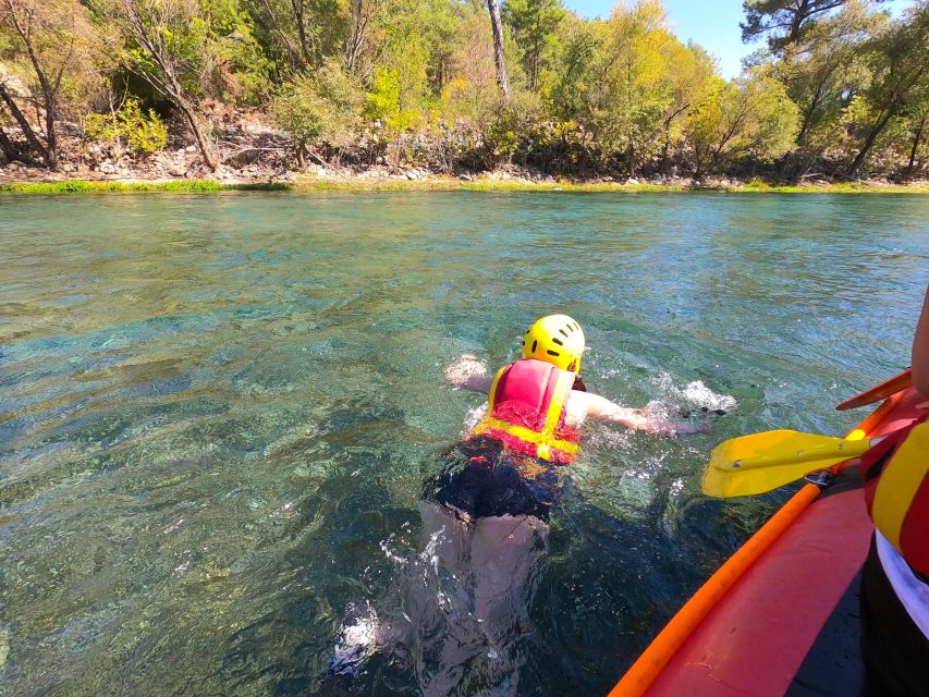 From Antalya: Koprulu Canyon Rafting and Zip Line Adventure - Swimming, natural slides, and the cold-water section