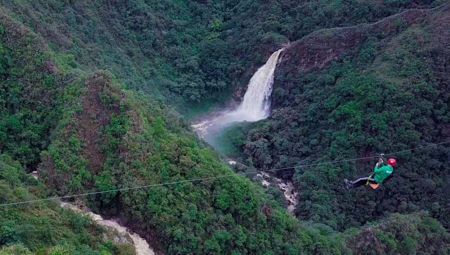 From Medellin: Epic Zipline and Giant Waterfall - From Medellin to La Ceja in a private car