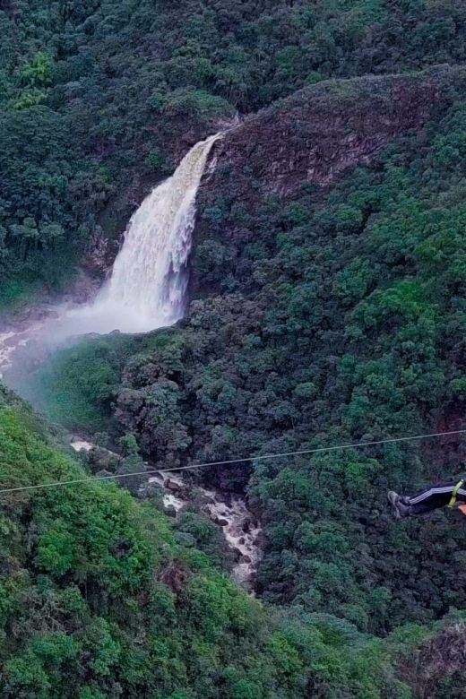 From Medellin:Powerful via Ferrata & Zipline Giant Waterfall - White water, rock, and the practical side of getting wet