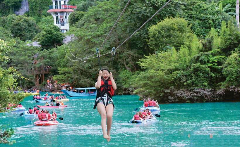 From Phong Nha/DongHoi: Paradise Cave and Zipline Dark Cave - The ride from Dong Hoi or Phong Nha