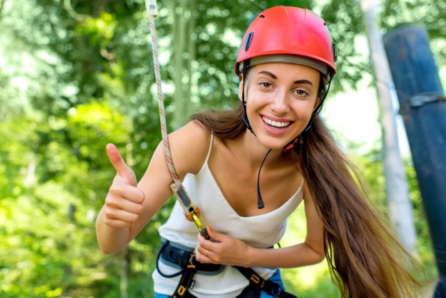 From Puerto Vallarta & Nuevo Vallarta: Canopy Zipline Tour - Cooling off at the infinity pool