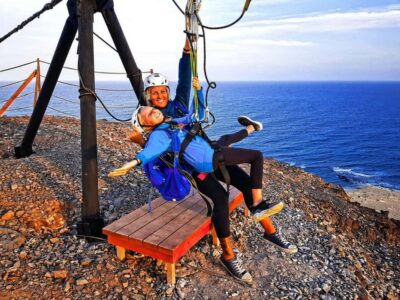 From Santa Maria: Sal island Zipline Experience (Official)