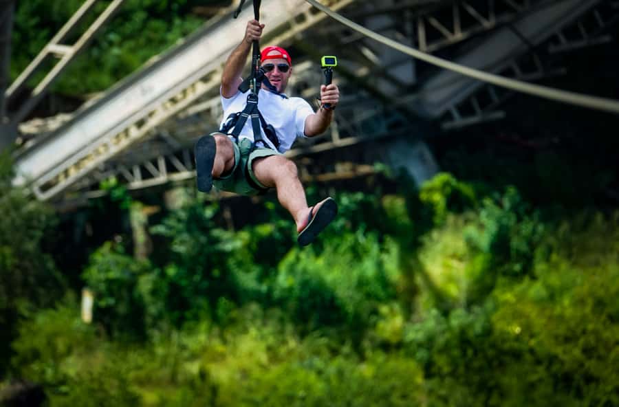 From Victoria Falls: Zip Line from the Victoria Falls Bridge - A 425-Meter Glide at 106 km/h