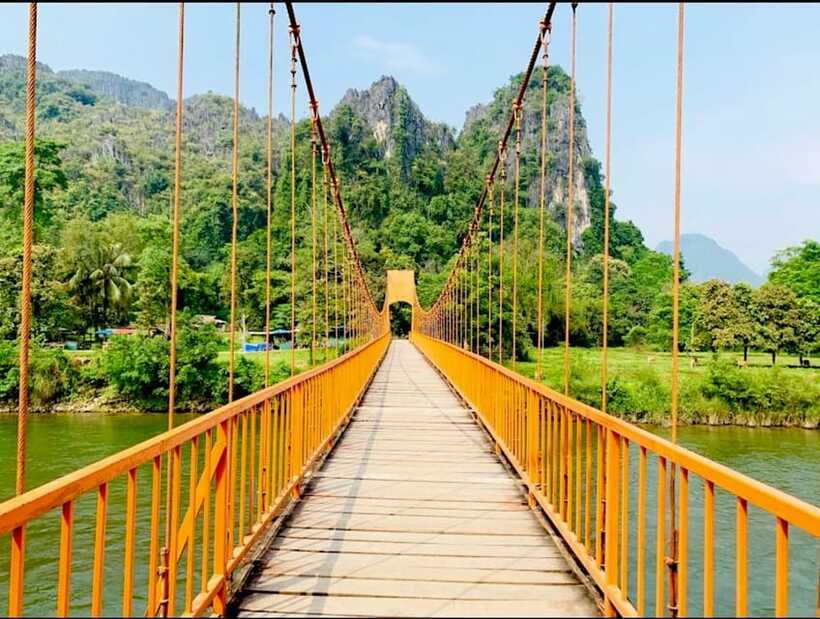 From Vientiane: Vang Vieng Tour with Cave Kayak & Zipline - Ziplining near Nangfa Cave