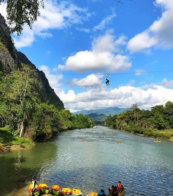 From Vientiane: Vang Vieng Tour with Cave Kayak & Zipline - The road from Vientiane to Vang Vieng