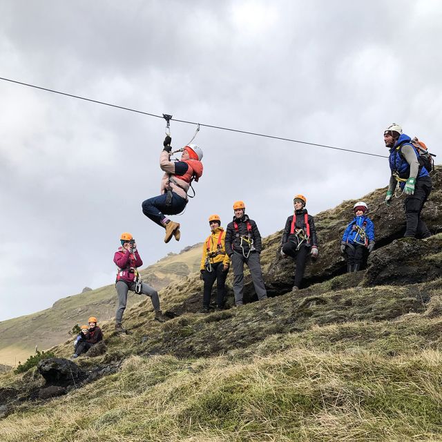 From Vík: Zipline and Hiking Adventure Tour - Guides, safety, and the family factor
