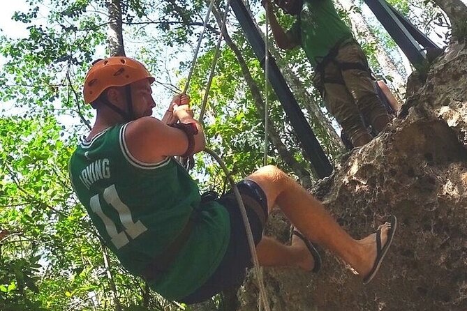Full Day Adventure: Horses , ATV, Ziplines & Cenote w/Lunch - Zip lines high above the trees