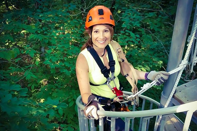 Fully Guided Zipline Canopy Tour through Kentucky River Palisades - Boone Creek Gorge from above the trees