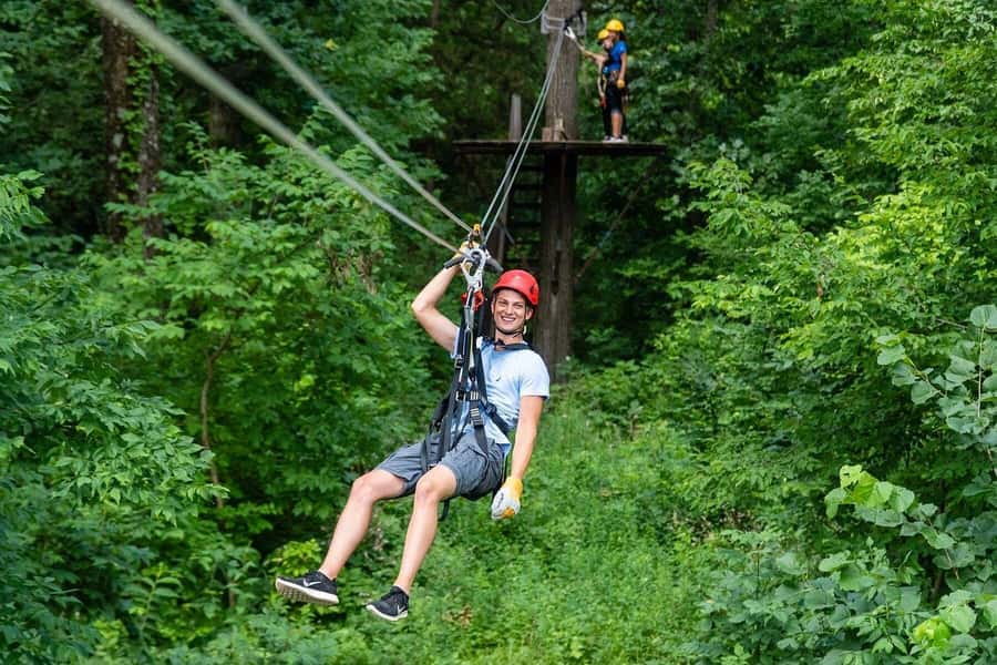 Galena: Zipline Adventure- Long Hollow Canopy Tours - Six ziplines grow longer and faster