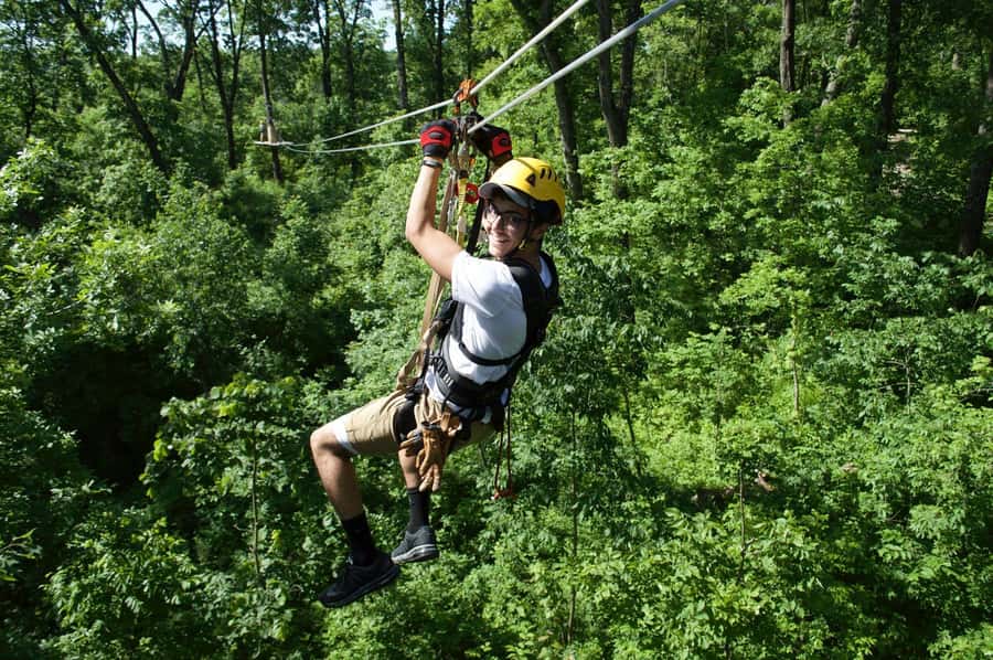 Galena: Zipline Adventure- Long Hollow Canopy Tours - The final zipline is the main payoff