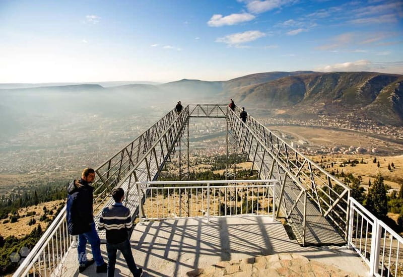 Glass Bridge & Zip-line Mostar - Reaching Fortica above Mostar
