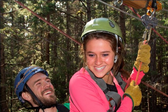 Grizzly Falls Ziplining Expedition - Four suspension bridges for photos