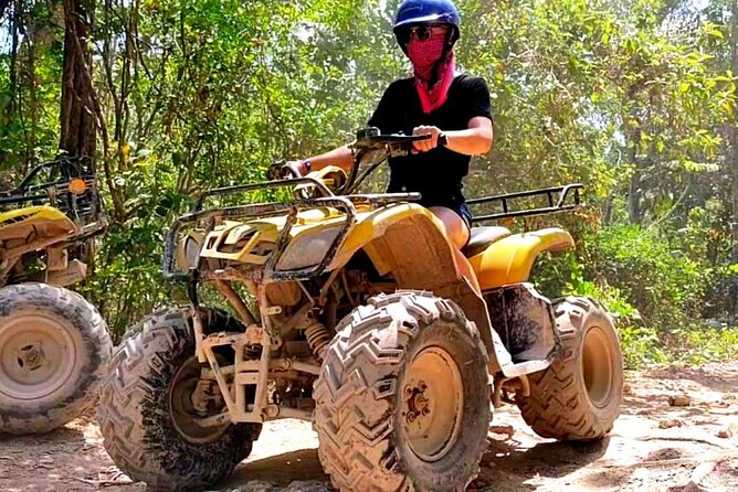 Half-day Adventure: Cenote + Ziplining + ATV Tour - Reaching the Zipline Platforms