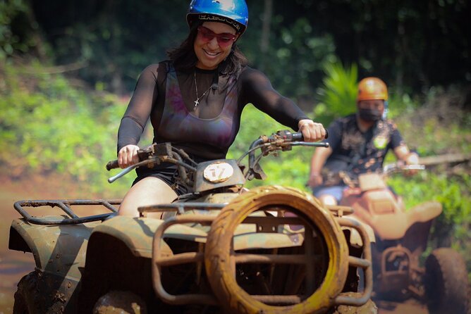 Half Day Adventure in Mexico: Horseback riding, ATV, and Zipline - Ziplining above the trees