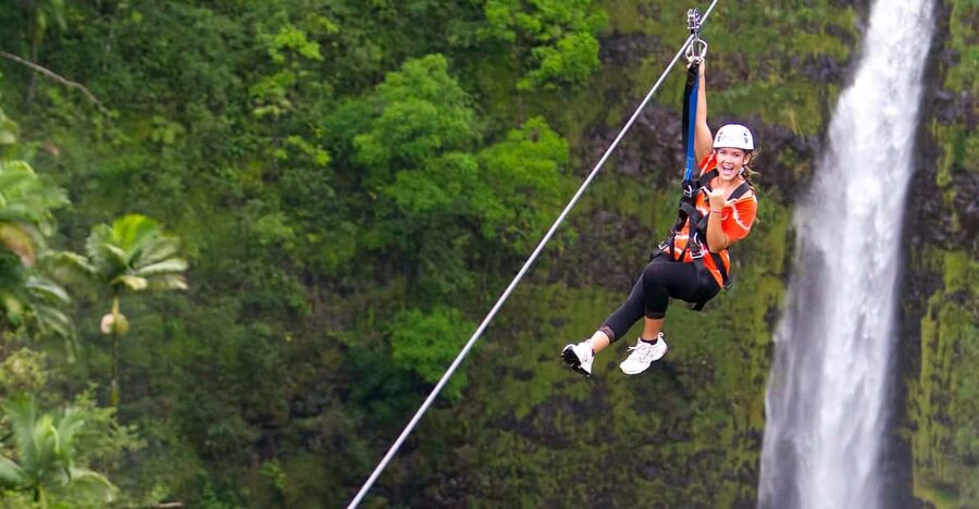 Hawaii: Big Island Hilo Zipline Tour - A working farm near Honomu