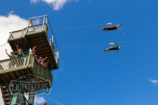 Hawaii Kipu Ranch PowerLine Zipline with Guide - Four lines, with the last one carrying the most excitement