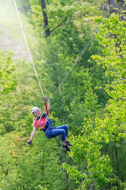 Henderson, Minnesota: 14-Line Zipline Canopy Tour - The 170-foot suspension bridge adds a different kind of challenge