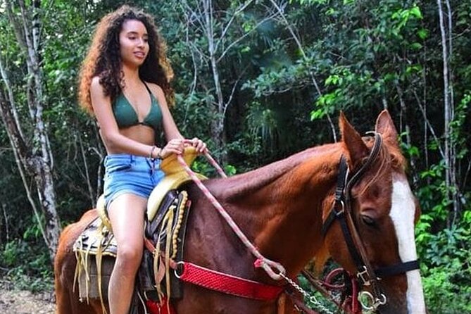 Horseback Ride, ATV's (Shared), Ziplines & Cenote Swim! From Cancun & Riviera - Horseback riding with a professional guide