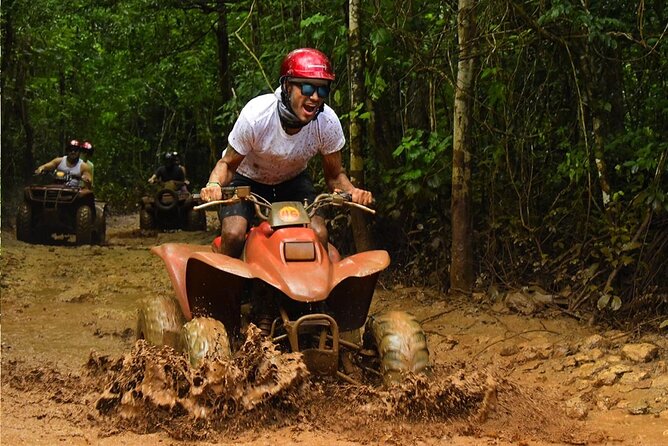 Horseback Riding + ATV + Cenote + Zip-Line from Cancun and Playa del Carmen - Fruit trees, wildlife, and chewing gum