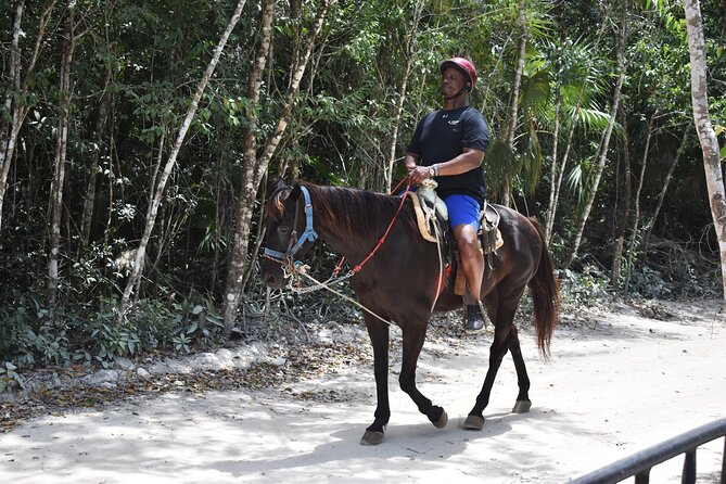 Horseback riding Tour with ATV circuit, ziplines and Cenote - Pickup from Cancun or Playa del Carmen