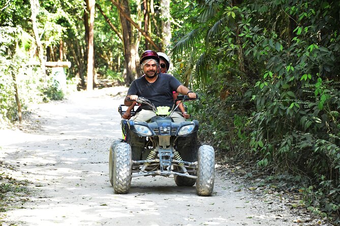 Horseback riding Tour with ATV circuit, ziplines and Cenote - Zipline circuits above the jungle