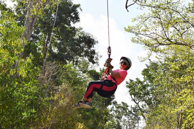 Horseback riding Tour with ATV circuit, ziplines and Cenote - Horseback riding in the jungle