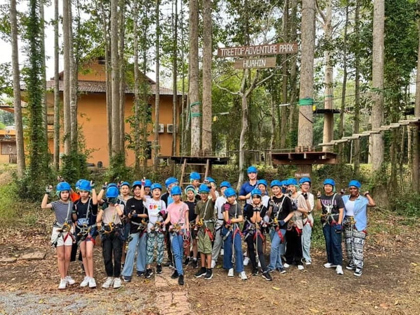 Hua Hin Tree Top Zipline Adventure and Canopy Rope Challenge - Safety Briefing and Equipment Practice