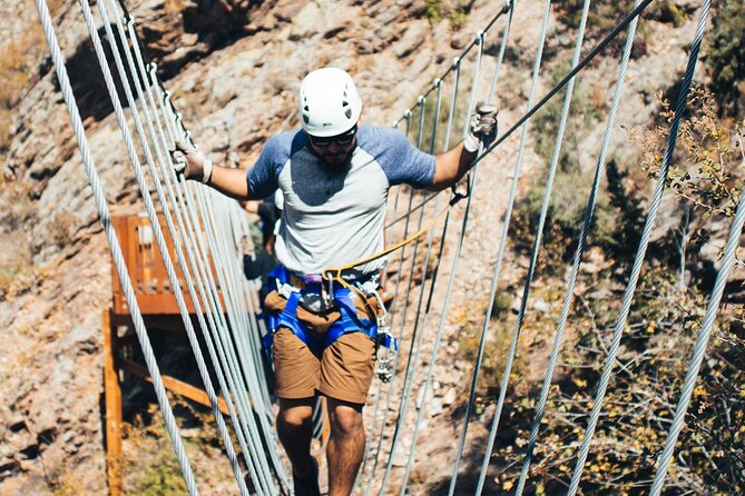 Idaho Springs Cliffside Zipline - Line 6 over Chicago Creek