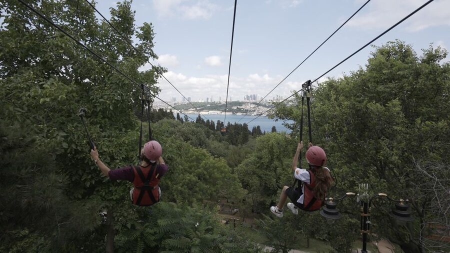 Istanbul: Zipline Adventure with Bosphorus View - Arriving in Üsküdar and finding the park