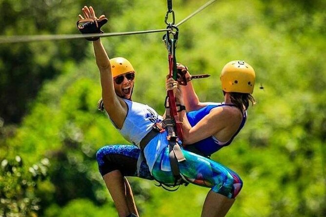Jaco Jungle Zipline & Waterfall Tractor Tour - El Encanto Waterfall and the First Platform