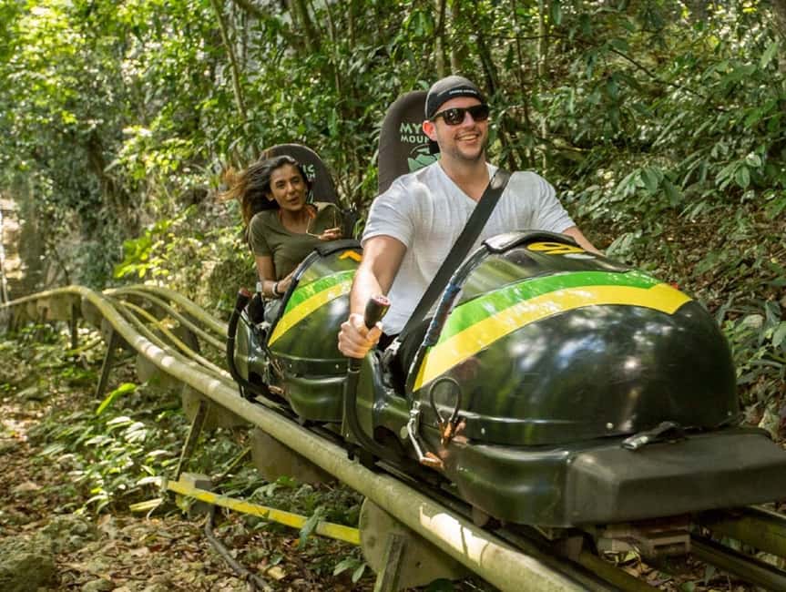 Jamaica Bobsled and Zip Line Adventure Tour - The 1,000-meter bobsled run