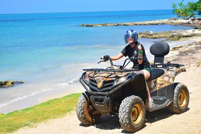 Jamwest ATV Off-Road Adventure & Zipline Combo in Negril - The ATV session begins with practice laps