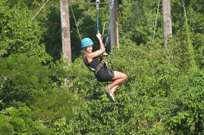 Jamwest Reggae Zipline Tour from Negril - Flying through the reggae-themed forest course