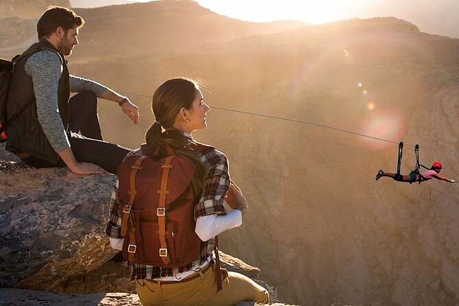 Jebel Jais Zipline Activity From Dubai - A high-speed ride above the Hajar Mountains
