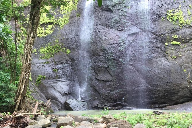 Jeep & Zipline Adventure in St. Lucia - The waterfall stop and natural pool