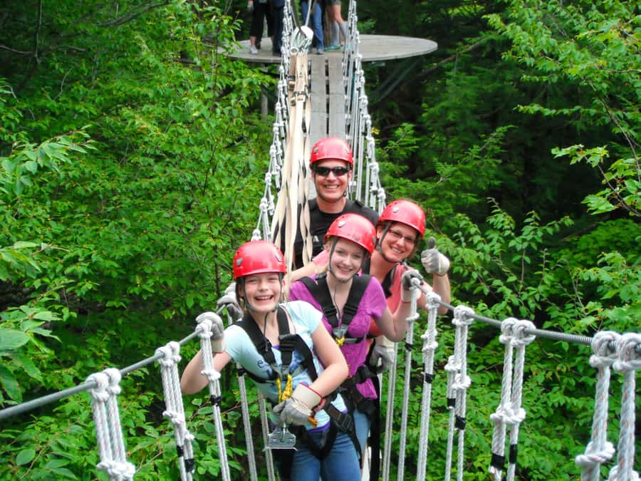 Jeffersonville, VT: ArborTrek Zipline Canopy Tour - Ground School comes before the first cable